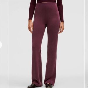 Lululemon ribbed softstreme flared pants